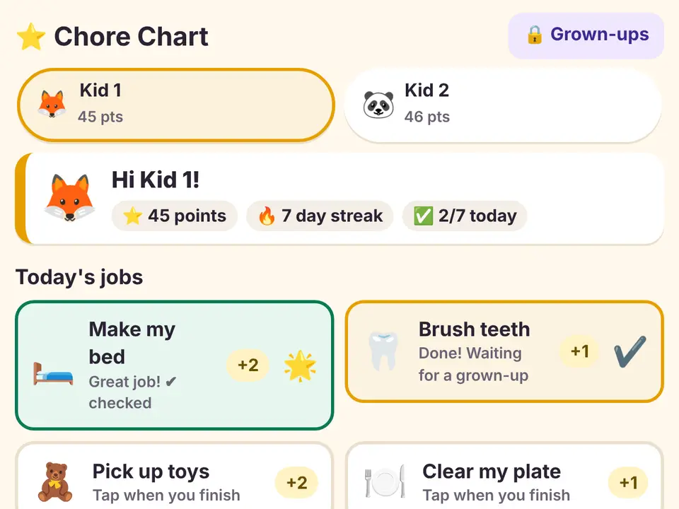 Chore Chart preview