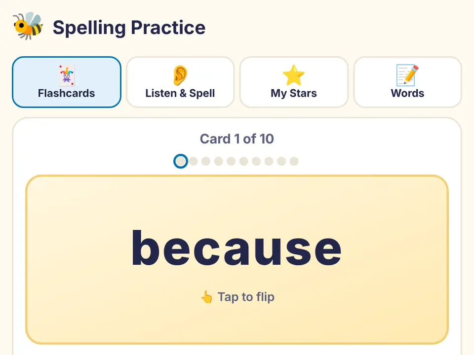 Spelling Flashcards preview